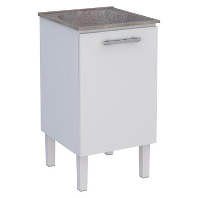 Balcão De Lavanderia Em Aço Com Tanque Triunfo Branco