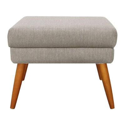 Puff Decorativo Itália Material Linho Shop Das Cabeceiras Carvalho