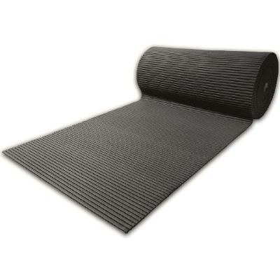 Tapete Passadeira Emborrachada Pvc Antiderrapante 0,65x4,00m Grafite