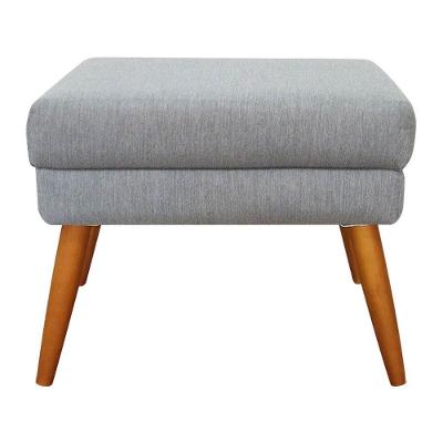 Puff Decorativo Itália Material Linho Shop Das Cabeceiras Grafite