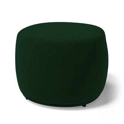 Puff Decorativo Living Aisha Orgânico Veludo Verde Escuro - Desk Design