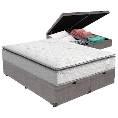 Cama Box Baú Queen E Colchão Molas Ensacadas Amsterdã Probel