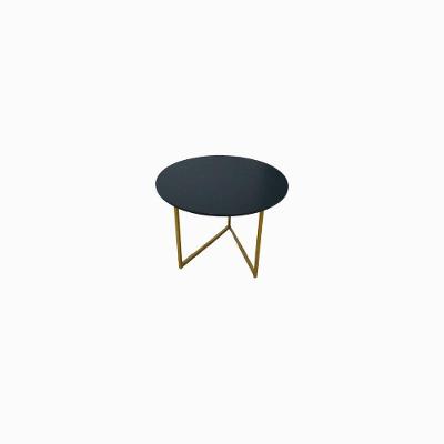 Mesa De Centro Jade Base De Aço Tampo Mdf Decorativa Moderna