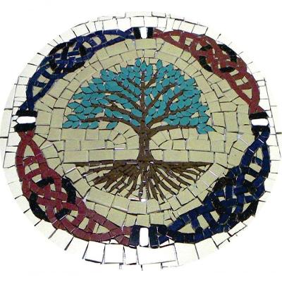Mosaico árvore Da Vida E Do Conhecimento Celta I Cerâmica Tamanho 150cm