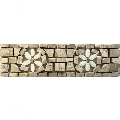 Faixa Em Mosaico Fiori Di Campo - 10x30cm