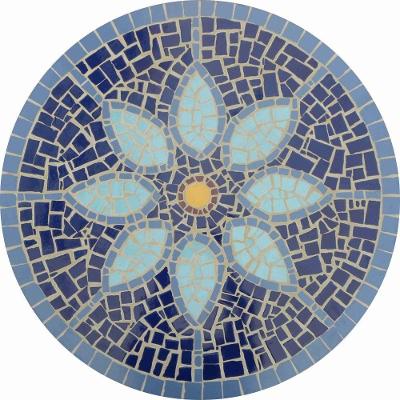 Mandala Mosaico Floral Mandala Doce Lar Tamanho 130cm