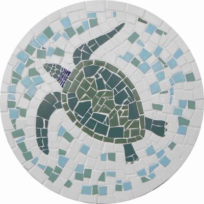 Mosaico Para Piscina - Tartaruga Marinha Brasileira Tamanho 100cm