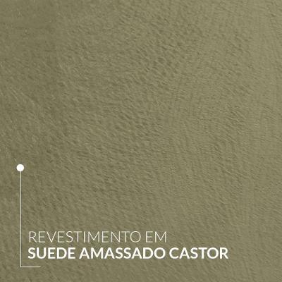 Sofá New Austrália 210cm Retratil Reclinavel Suede Castor