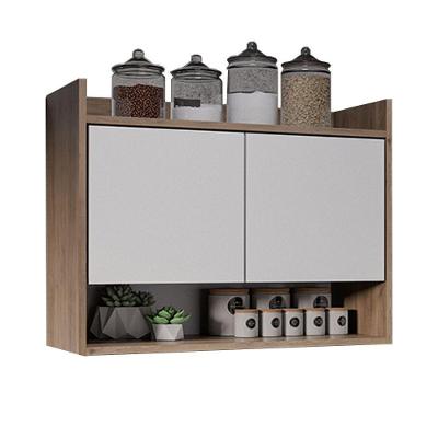 Armário De Cozinha Aéreo 70,5 Cm 2p Com Nicho Colin Freijó/branco M12 - D'rossi
