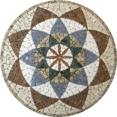 Mandala Indiana I Piso Mosaico