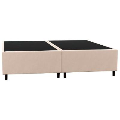 Base Cama Box Casal Queen 158cm Hit I02 Suede Bege