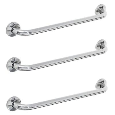 Barra Alça De Apoio 80cm Kit 3 Uni Casa Banheiro Corrimao Box Escada Suporte Idoso Gestante Criança