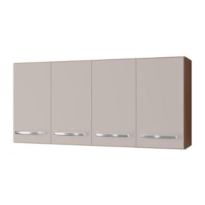 Armário Aéreo Mara 118 Cm 4 Portas Cor:savana Off White