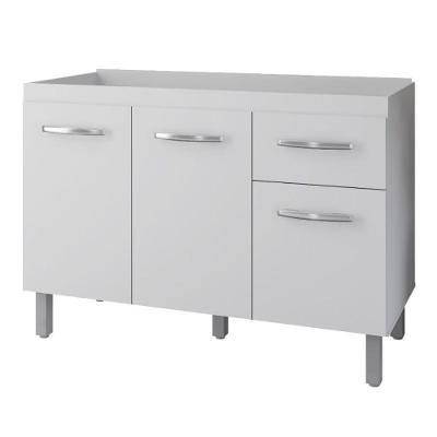 Balcão Para Pia Anita 120 Cm Moblis Cor:branco