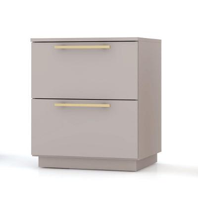 Mesa De Cabeceira Com 02 Gavetas Sevilha Fendi - Pallazio