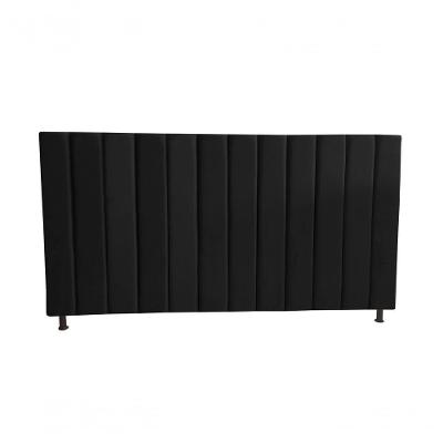 Cabeceira De Cama Box Estofada Gabi King 195 Cm Suede Preto Eli Móveis