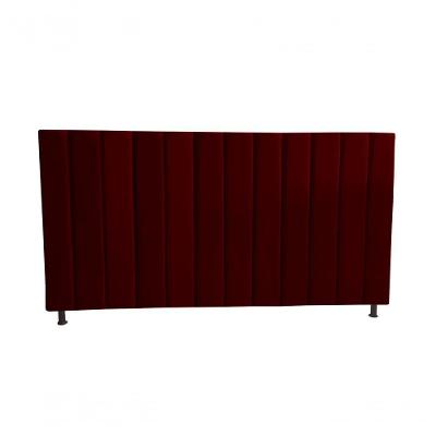 Cabeceira De Cama Box Estofada Gabi Casal 140 Cm Suede Bordo Eli Móveis