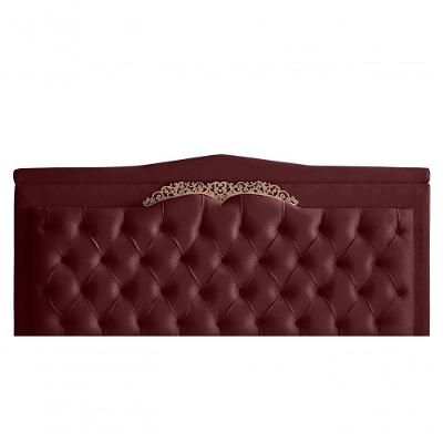 Cabeceira De Cama Box Painel Helena King 195 Cm Retro Capitonê Botão Encapados Suede Bordo Eli Móveis