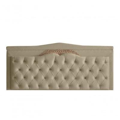 Cabeceira De Cama Box Painel Helena King 195 Cm Retro Capitonê Botão Encapados Suede Bege Eli Móveis