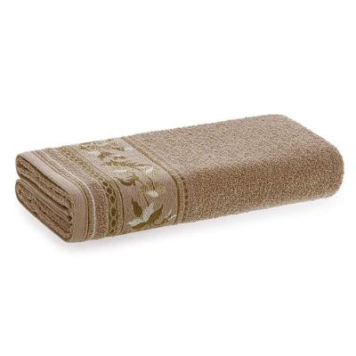 Toalha De Banho Flora 70cm X 140cm Taupe