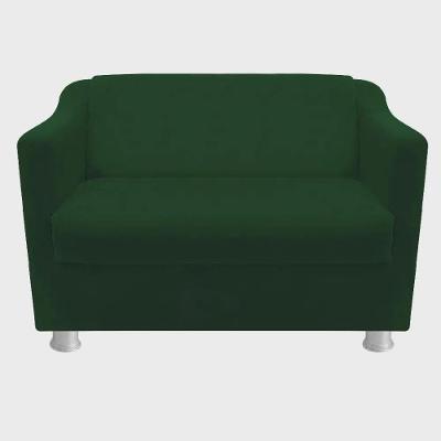 Namoradeira Tilla Decorativa 2 Lugares Suede Verde