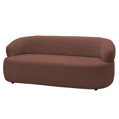 Sofá 3 Lugares Living Orgânico Sala De Estar 170cm Conka F05 Veludo Chocolate Mpozenato
