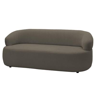 Sofá 3 Lugares Living Orgânico Sala De Estar 170cm Conka F05 Veludo Marrom Mpozenato
