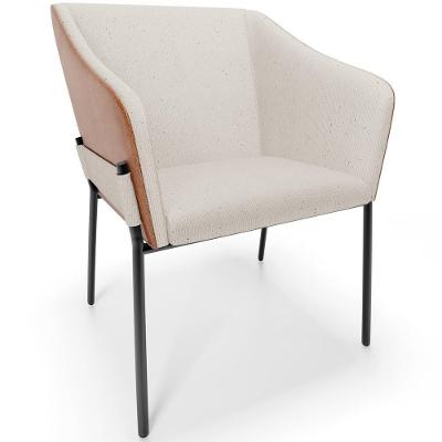 Cadeira Para Sala De Jantar Estar Living Olívia L02 Linho Cru Couríssimo Camel