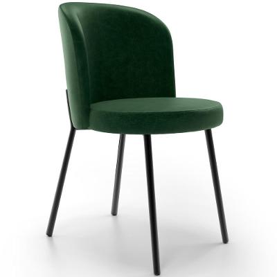 Cadeira Para Sala De Jantar Estofada Gavi L02 Couríssimo Verde Musgo