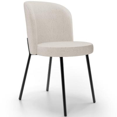 Cadeira Para Sala De Jantar Estofada Gavi L02 Linho Cru