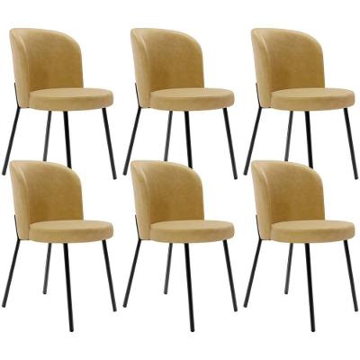 Kit 6 Cadeiras Sala De Jantar Estofada Gavi L02 Couríssimo Fendi
