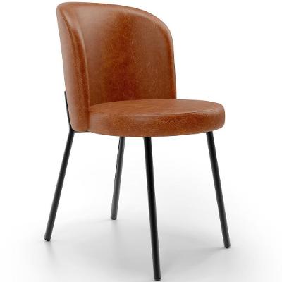 Cadeira Para Sala De Jantar Estofada Gavi L02 Couríssimo Camel