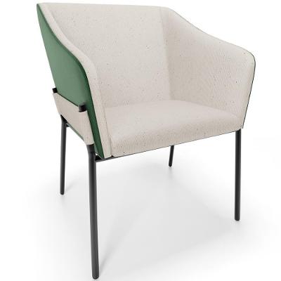 Cadeira Para Sala De Jantar Estar Living Olívia L02 Linho Cru Couríssimo Verde