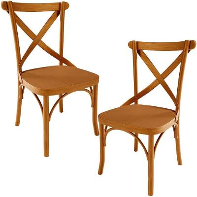 Kit 02 Cadeiras Para Sala De Jantar E Estar Living ávila L02 Madeira Maciça - Lyam