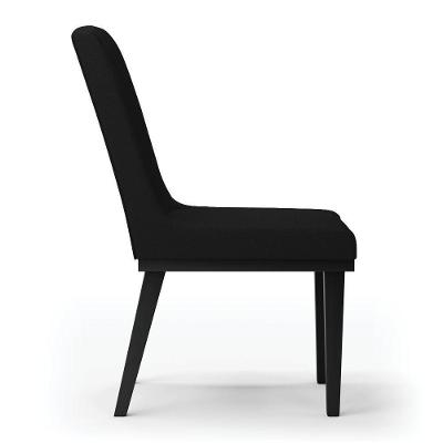 Cadeira Sala De Jantar Base Madeira Preto Kit 10 Sofia Linho D03 - D'rossi Cor Preto