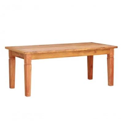 Mesa De Jantar 2,5 M Madeira Maciça - Natural