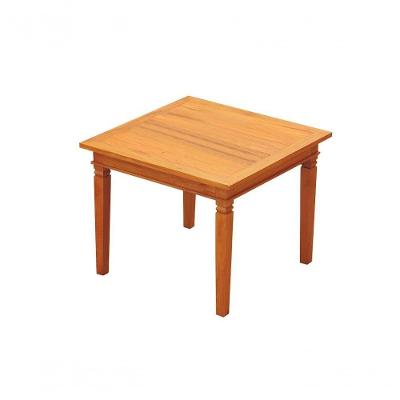Mesa De Jantar 1x1m Madeira Maciça Natural