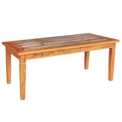 Mesa De Jantar 2,5 M Madeira De Maciça Pátina