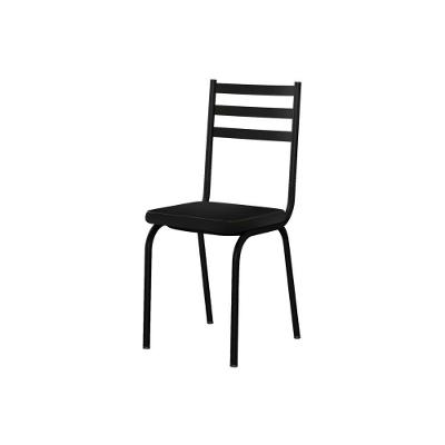 Kit Com 2 Cadeiras Europa 118 Base Preto Para Cozinha