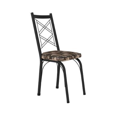 Kit Com 2 Cadeiras Europa 143 Com Base Preto Para Cozinha
