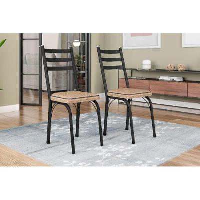 Kit Com 2 Cadeiras Europa 141 Com Base Preto Para Cozinha