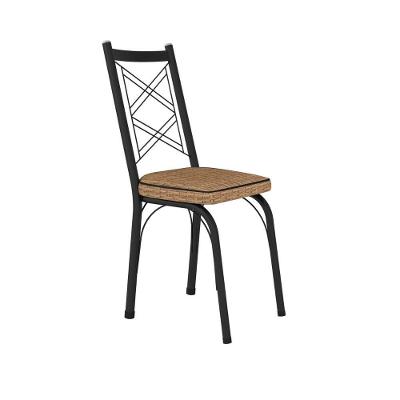 Kit Com 2 Cadeiras Europa 143 Com Base Preto Para Cozinha
