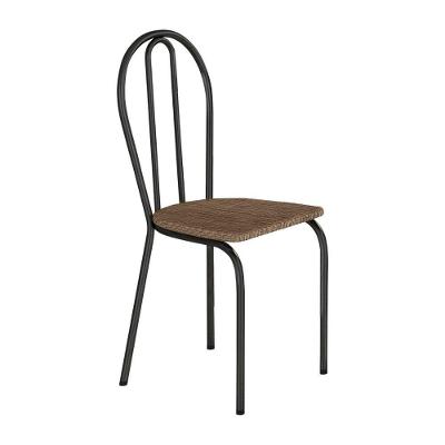 Kit Com 2 Cadeiras América 004 Base Cromo Preto Cozinha