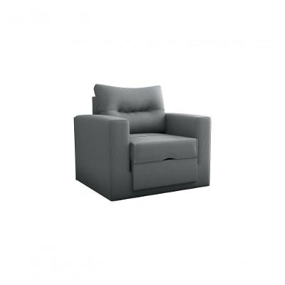 Sofá Cama Marissol 1 Lugar Suede Cinza