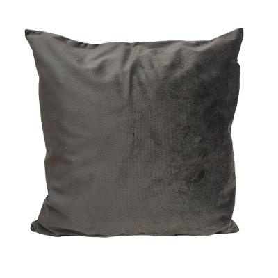Capa Para Almofada Veludo Cristal 45cm X 45cm Marrom Cacau