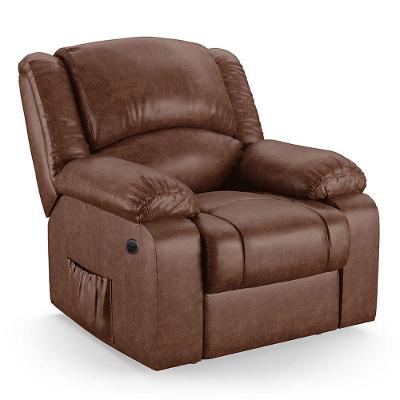Poltrona Do Papai Reclinável Melim Power Elétrica Massagem Pu Fh1 - D'rossi Cor Marrom