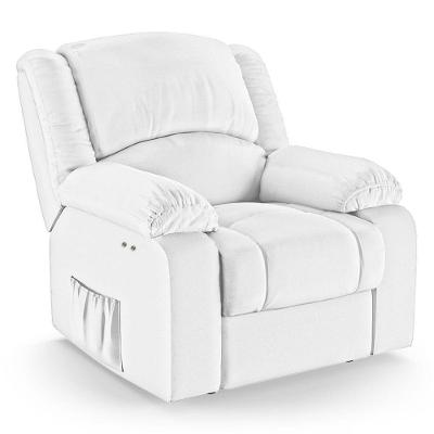Poltrona Do Papai Reclinável Melim Power Touch Usb Pu Fh1 - D'rossi Cor Branco