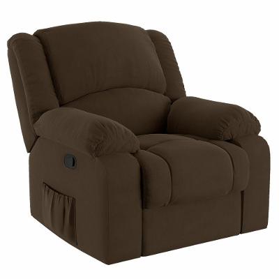 Poltrona Do Papai Reclinável Melim Zero Wall Veludo Fh1 - D'rossi Cor Marrom