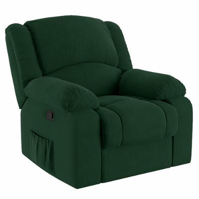 Poltrona Do Papai Reclinável Melim Zero Wall Veludo Fh1 - D'rossi Cor Verde