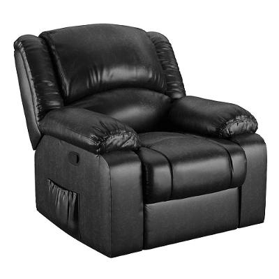 Poltrona Do Papai Reclinável Melim Zero Wall Pu Preto Brilho Fh1 - D'rossi
